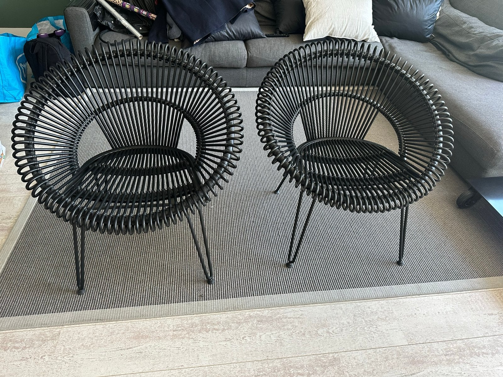 Set van 2 lazy chair by Vincent  Sheppard, Ophalen, Twee, Zwart, Zo goed als nieuw