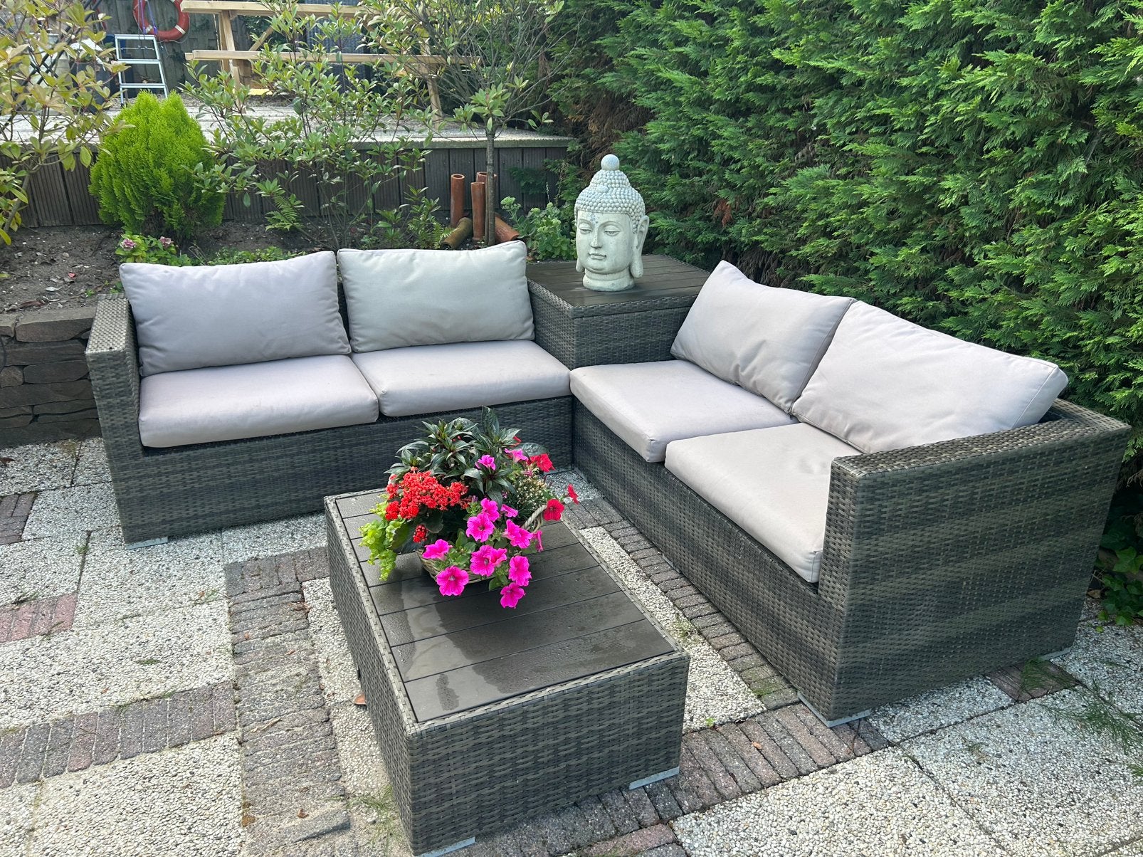 Gezellige tuinset te koop, Ophalen of Verzenden, Gebruikt