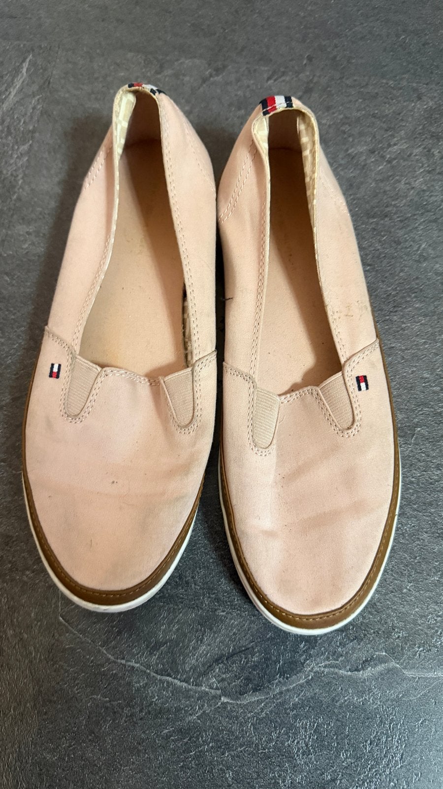 Tommy Hilfiger Ballerina's - Lichtroze maat 38, Zo goed als nieuw, Roze, Ballerina's, Ophalen of Verzenden