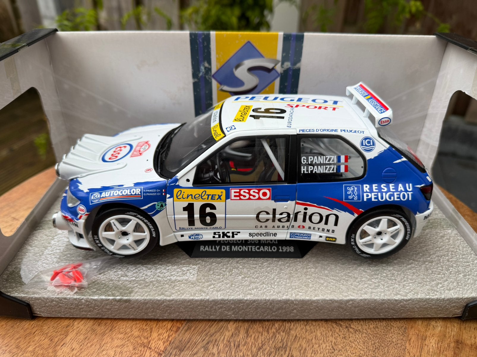 Solido Peugeot 306 Maxi Rally Montecarlo 1:18, Ophalen of Verzenden, Nieuw, Auto, Solido