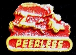 Peerless metaal rood speld, Verzamelen, Ophalen of Verzenden, Nieuw, Transport, Speldje of Pin