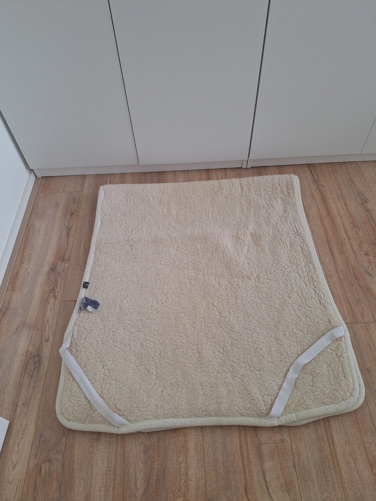 2x Wollen matrastopper, Ophalen of Verzenden, Eenpersoons, Wit