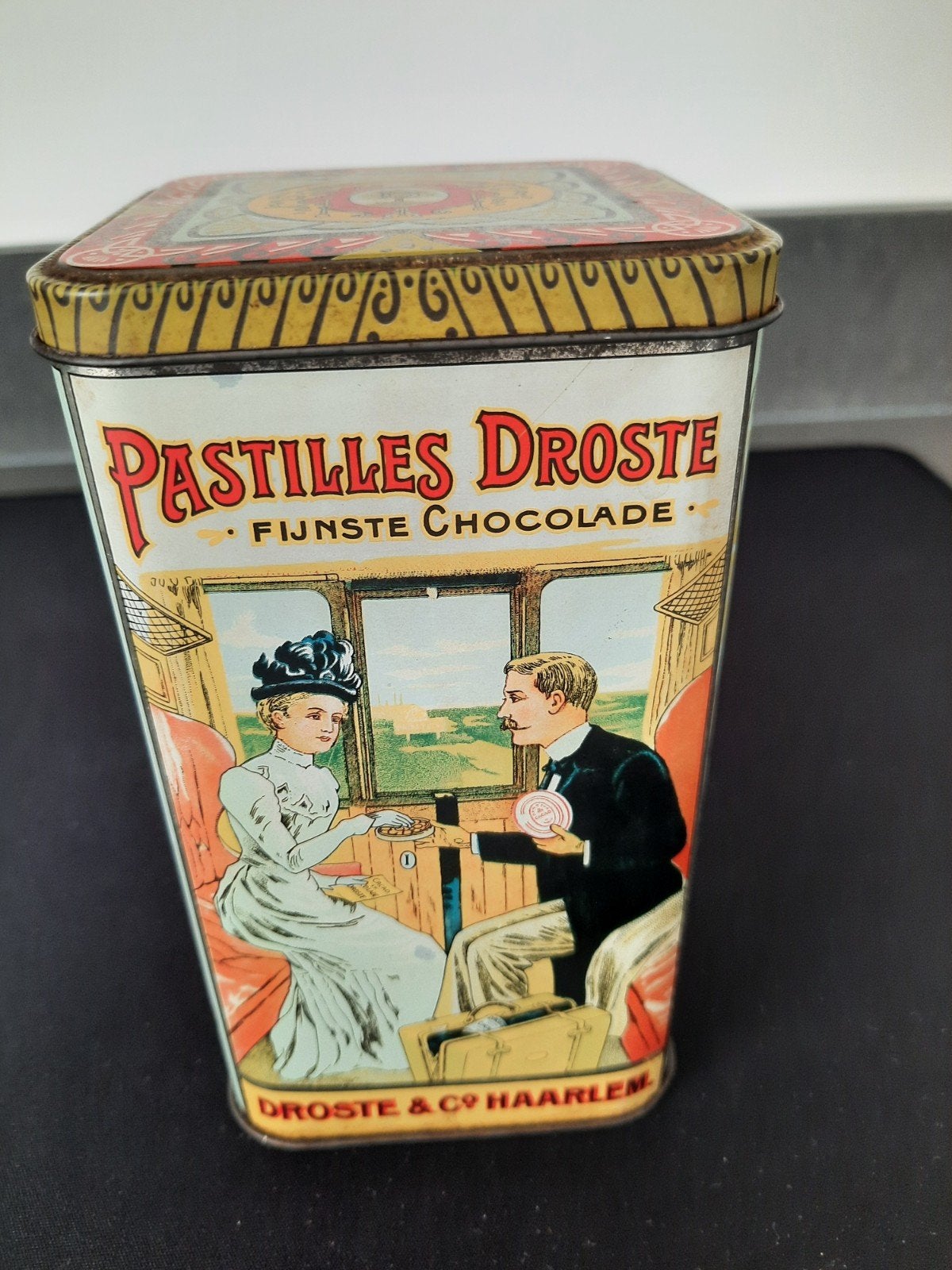 Vintage Droste Cacao Blik - Pastilles en Cacao, Ophalen of Verzenden, Zo goed als nieuw, Overige, Droste