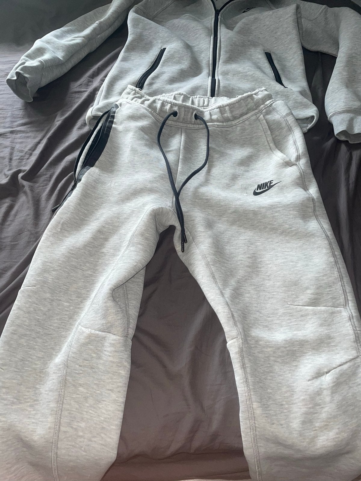 Nike Tech Fleece Trainingspak  - Maat XS, Verzenden, Zo goed als nieuw, Maat 46 (S) of kleiner, Grijs