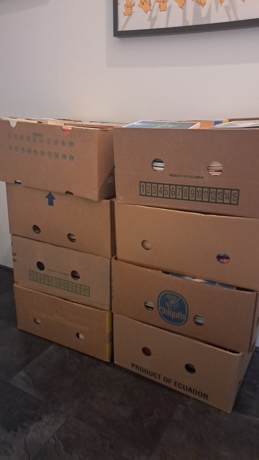 17 bananendozen vol met boeken, diverse genres, Boeken, Ophalen, Gelezen