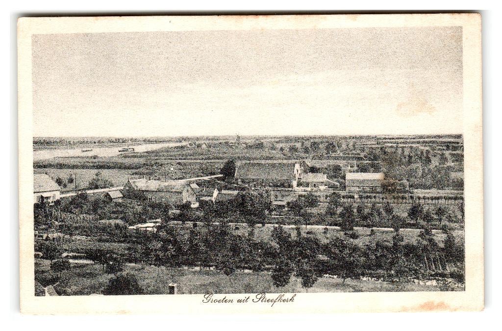 Streefkerk, Groeten uit Streefkerk, Verzenden, 1940 tot 1960, Gelopen, Zuid-Holland