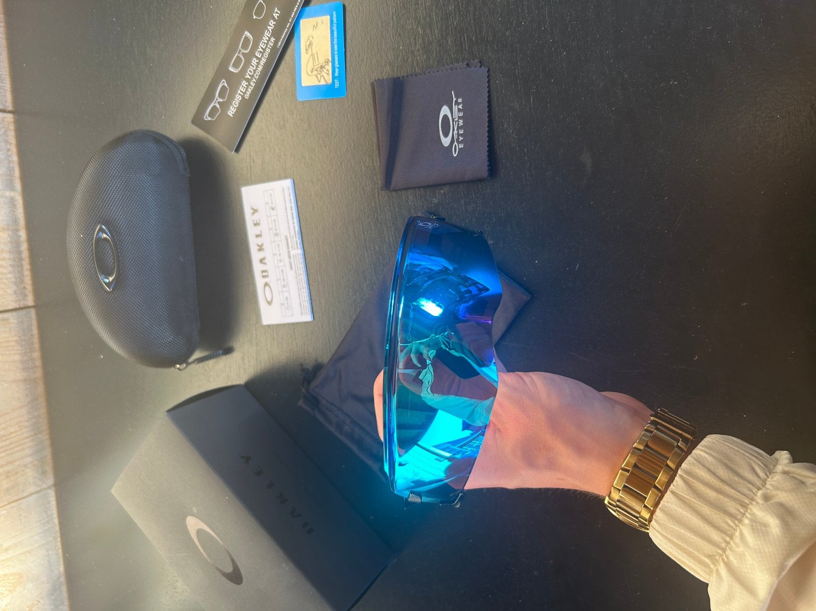 Oakley Kato Zonnebril - Nieuwstaat Blauw, Zonnebril, Blauw, Nieuw, Ophalen of Verzenden