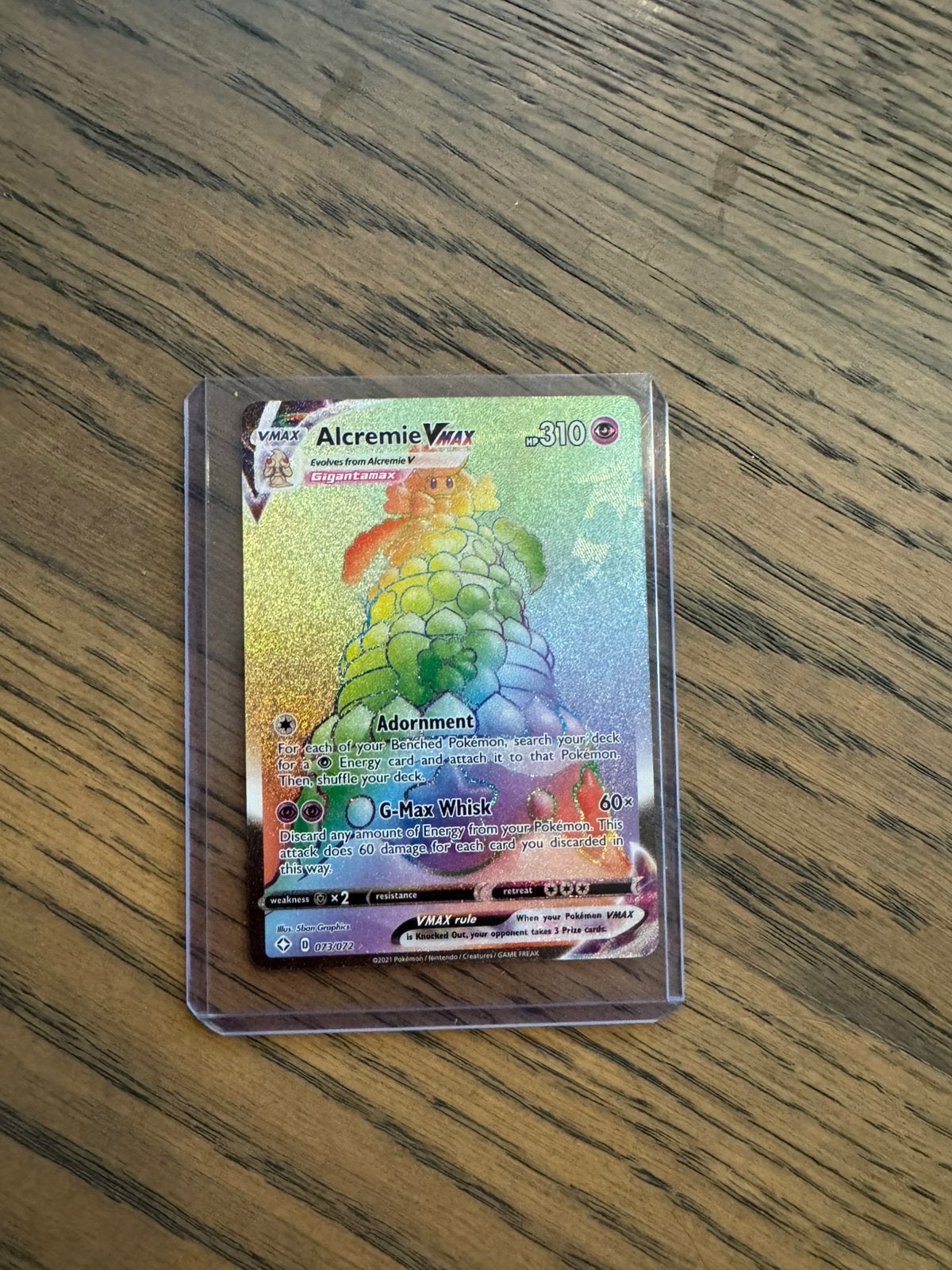 Pokémon Alcremie VMAX 073/072 – Shining Fates Secret Rare, Hobby en Vrije tijd, Verzamelkaartspellen | Pokémon, Verzenden, Zo goed als nieuw