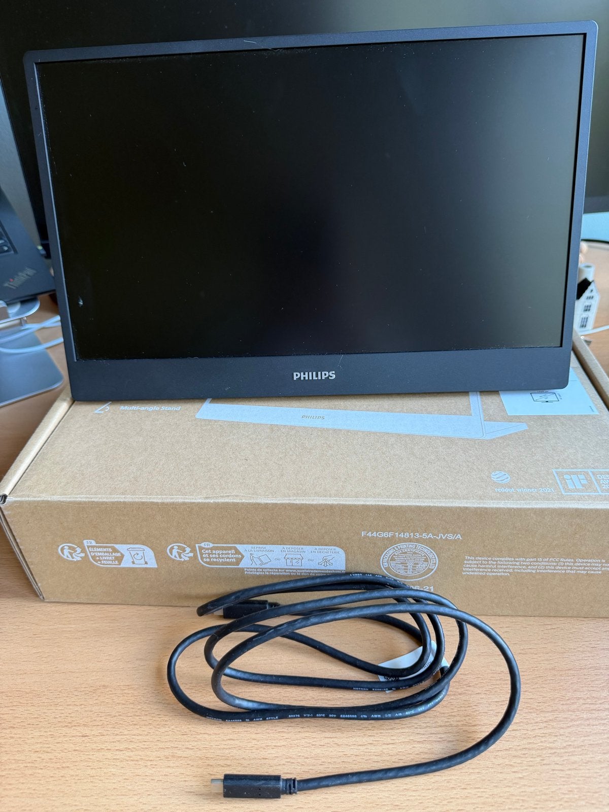 Philips Portable Monitor 15.6 inch Full HD 16B1P3302D/00, Computers en Software, IPS, Full HD, Ophalen of Verzenden, Zo goed als nieuw
