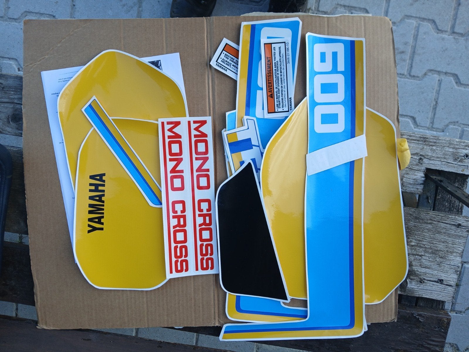 Yamaha XT600Z stickerset buddyseat zadel 1986, Motoren, Ophalen