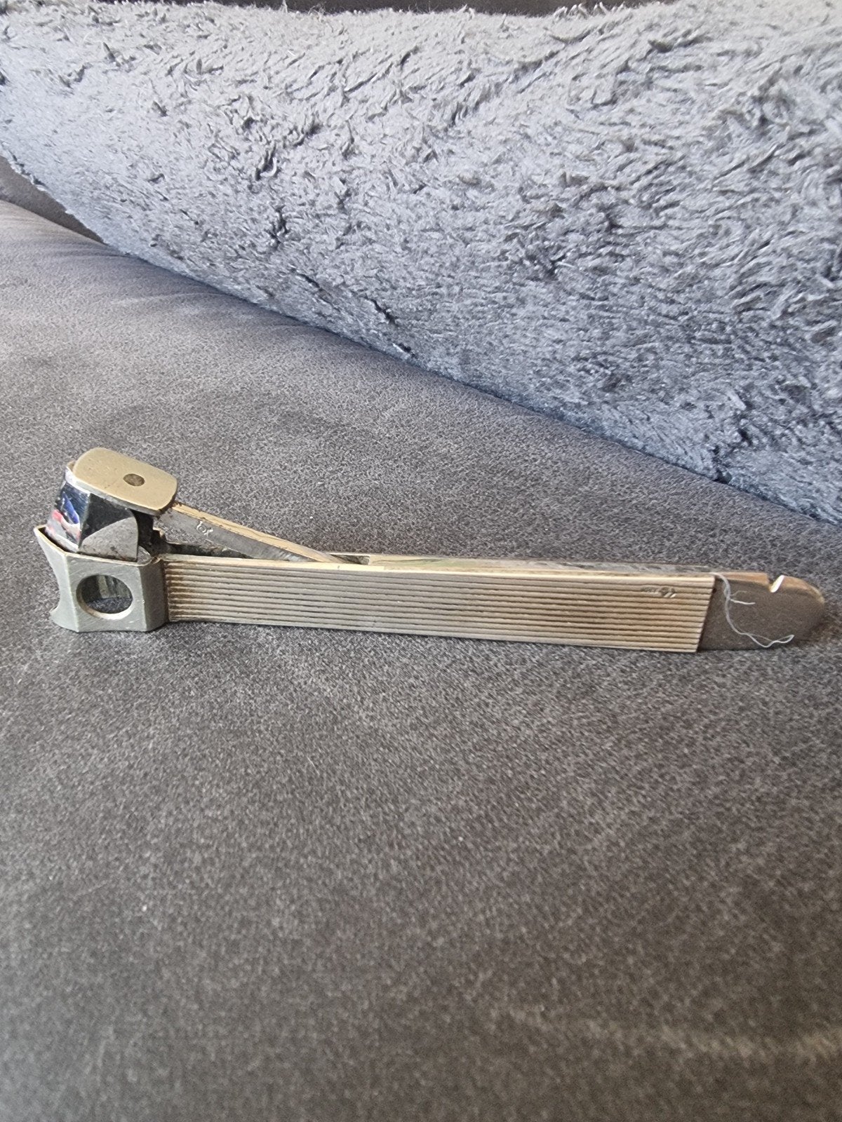 Sigarenknipper Cartier Look Sterling Zilver Medio 1950, Ophalen of Verzenden, Gebruikt, Overige typen