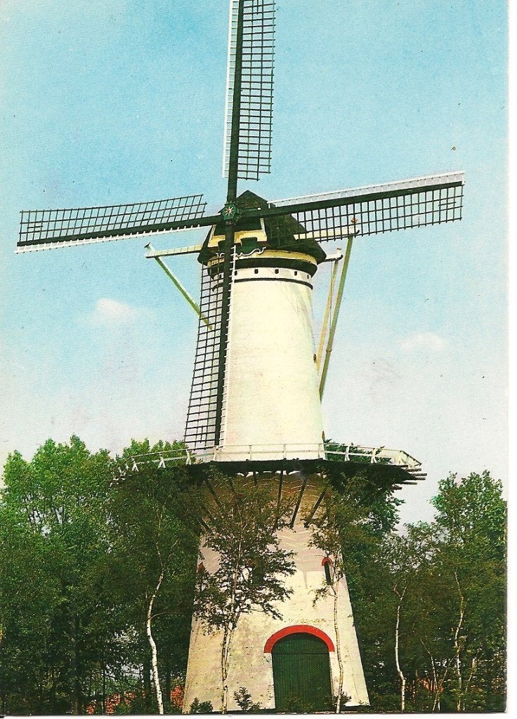 Ansichtkaart Korenmolen De Hoop Tholen Zeeland, Ophalen of Verzenden, 1960 tot 1980, Ongelopen, Zeeland
