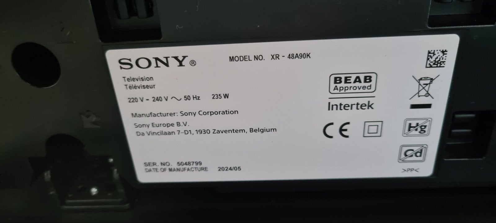 Foto 11 van Sony Bravia XR-48A90K – 48″ 4K OLED Google TV – 120Hz