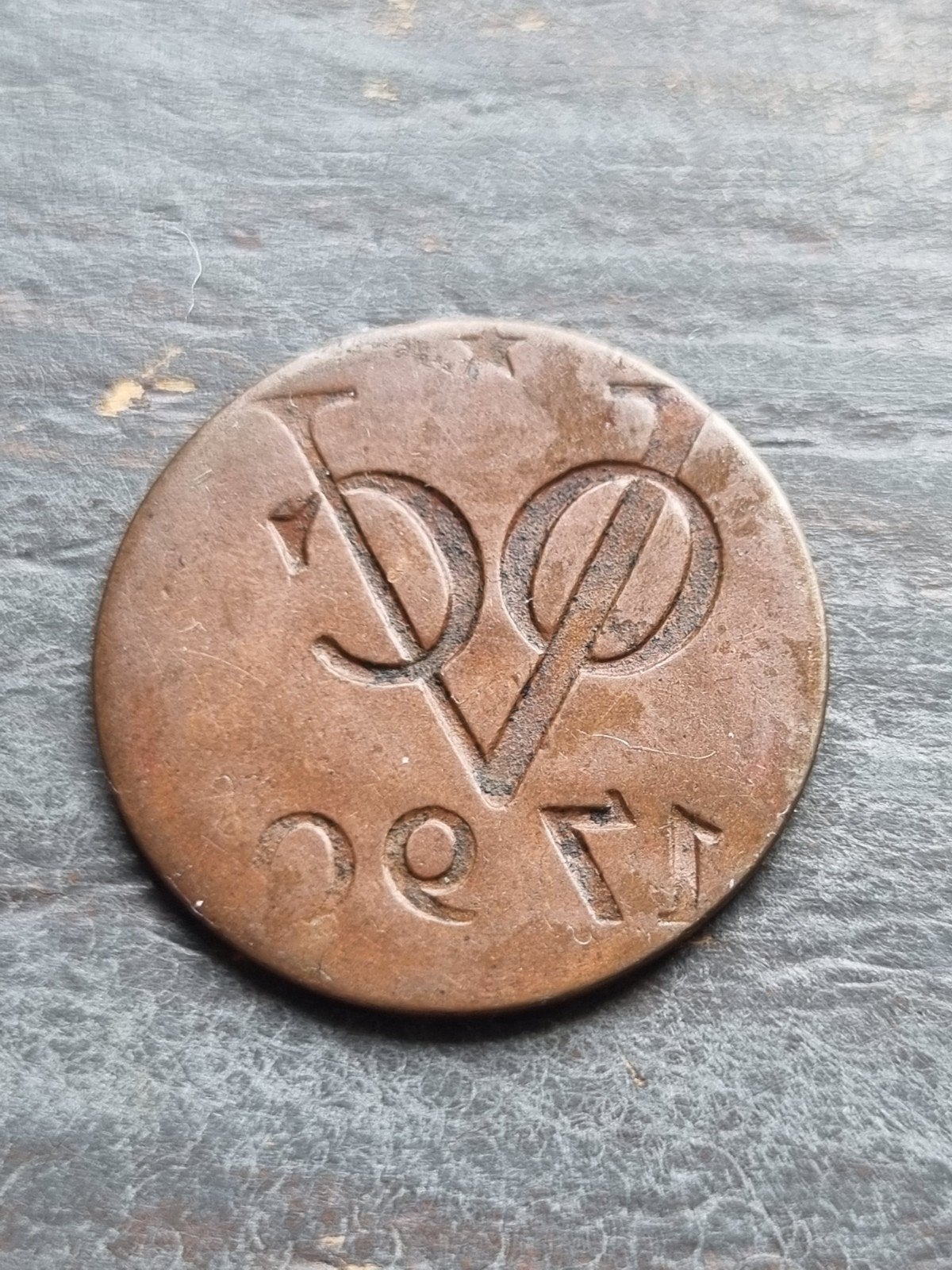 VOC 1790 imcuse misslag, Postzegels en Munten, Munten | Nederland, Ophalen of Verzenden, Vóór koninkrijk, Overige waardes