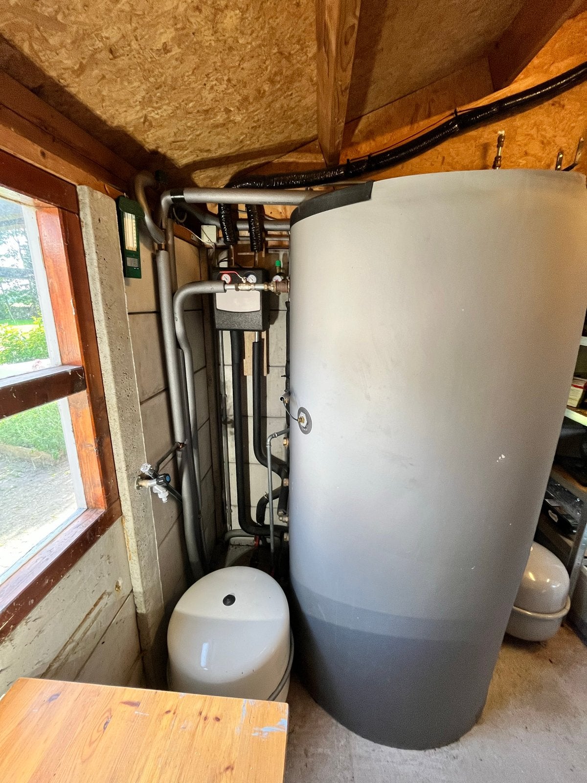Buffervat 750L met 150L spiraal voor zonnecollectoren, Ophalen, Gebruikt, Boiler