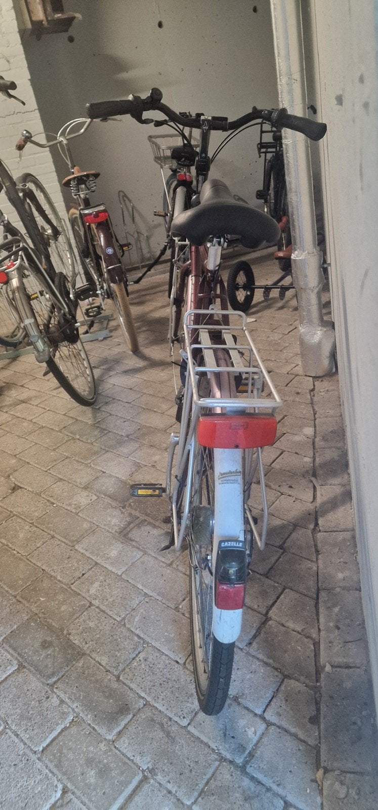 Gazelle fiets met bagagedragers, Velgrem, Versnellingen, Ophalen of Verzenden, Gazelle