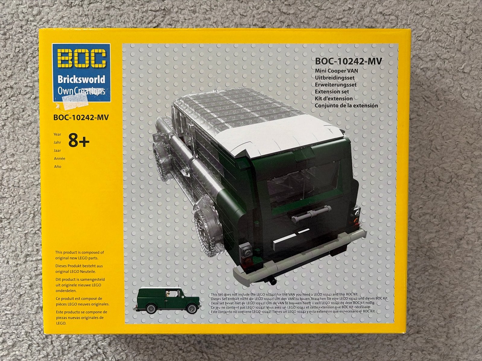 Bricksworld Own Creations BOC-10242-MV Mini Cooper Van, Lego, MOC (eigen creatie), Overige thema's, Denemarken