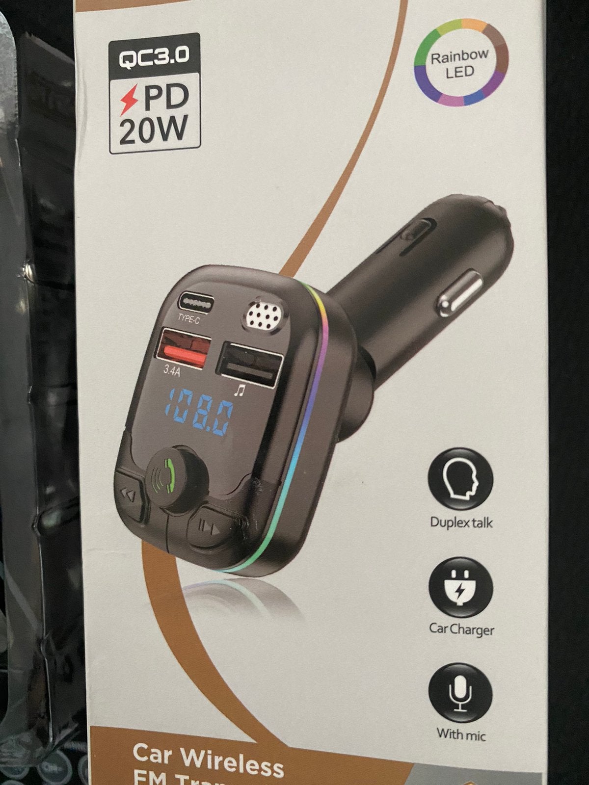 Car wireless, FM transmitter, USB adapter 3 poorten, nieuw, Ophalen of Verzenden, Nieuw