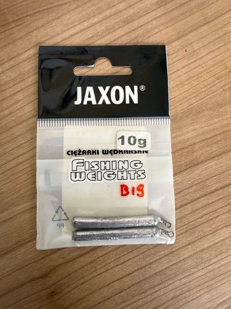 Jaxon Fishing Weights 10 g – Staaflood met wartel, Overige typen, Nieuw, Ophalen of Verzenden, E