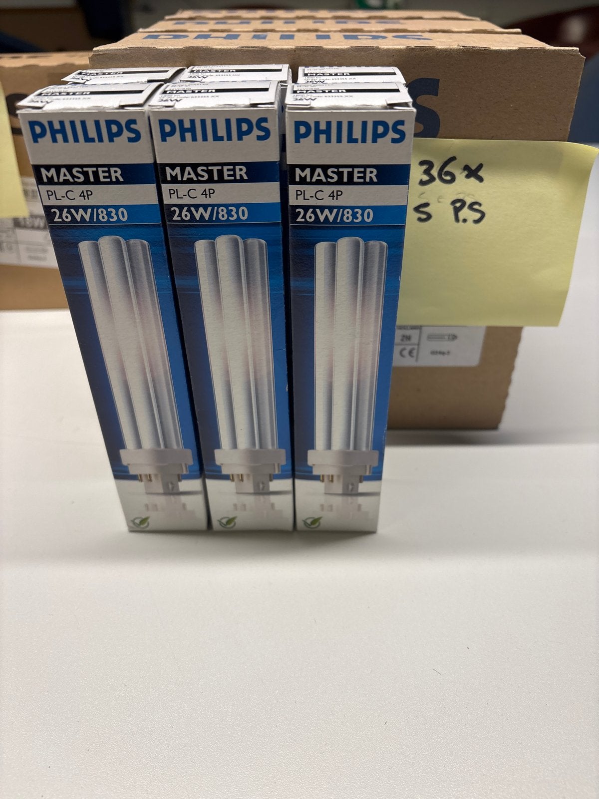 Philips Master PL-C 4P 26W/830 spaarlampen (36 stuks), Ophalen of Verzenden, Nieuw, Philips