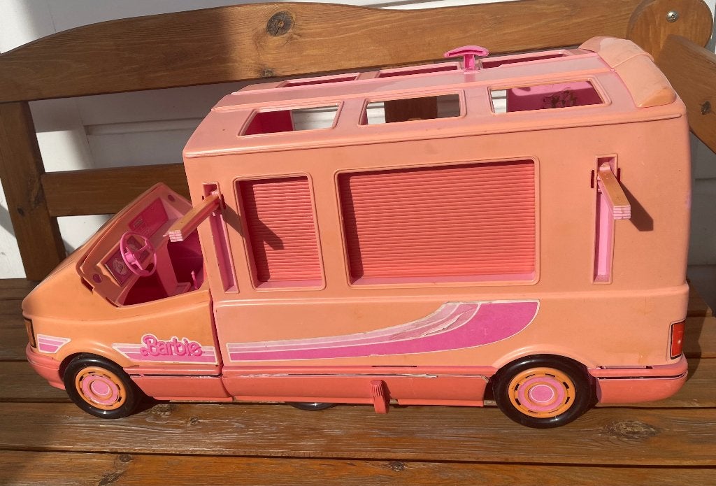 Vintage barbie magic van camper / auto, Ophalen of Verzenden, Gebruikt, Kleertjes