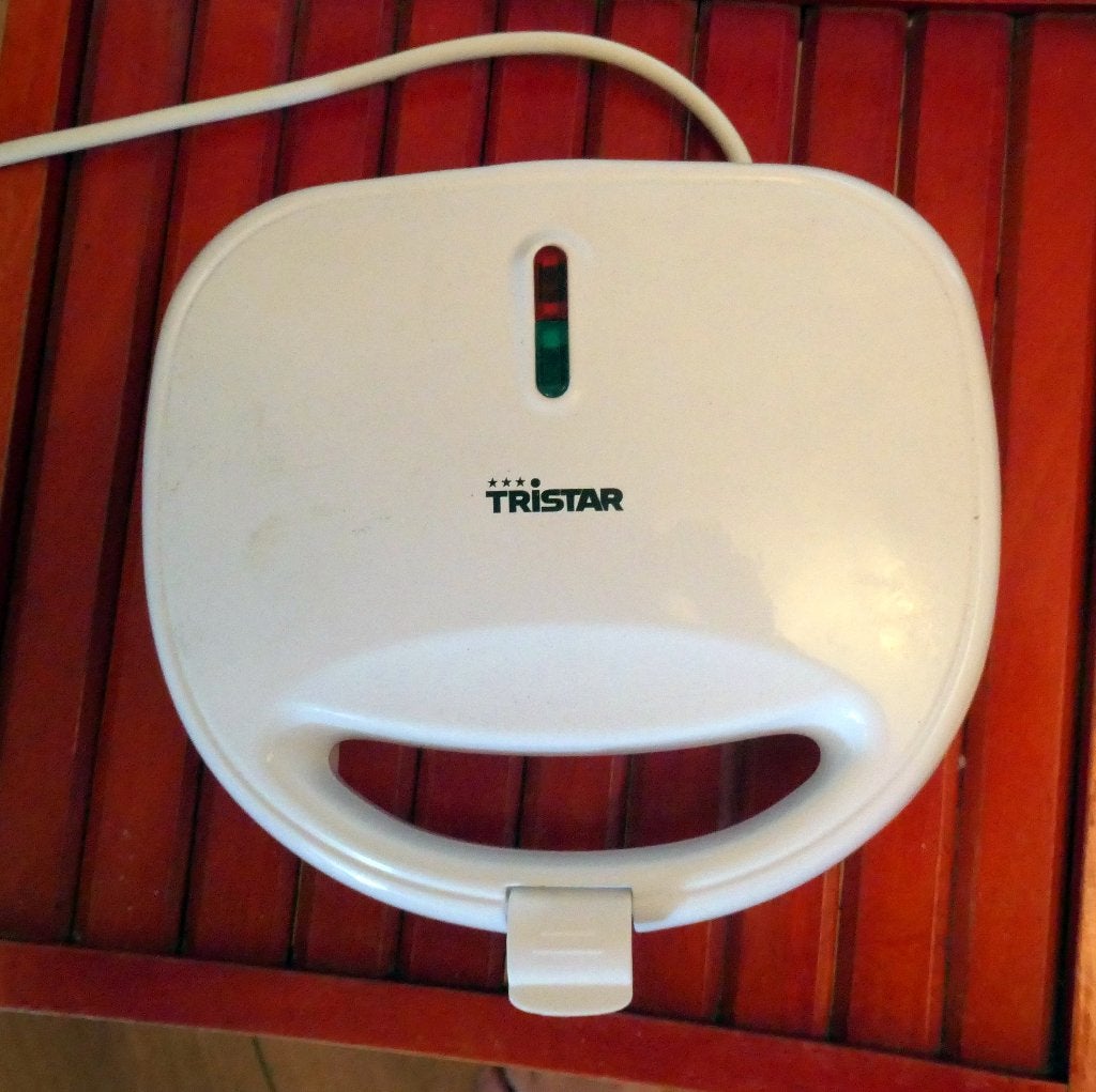 Tosti-ijzer, Huis en Inrichting, Keuken | Keukenbenodigdheden, Ophalen, Overige typen, Kunststof, Zo goed als nieuw