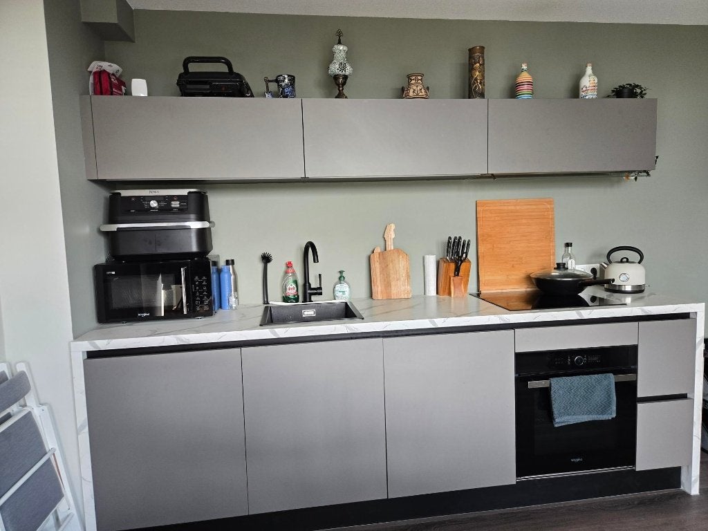Used Kitchen, Huis en Inrichting, Keuken | Complete keukens, Ophalen, Gebruikt, Enkelwandige keuken, Grijs