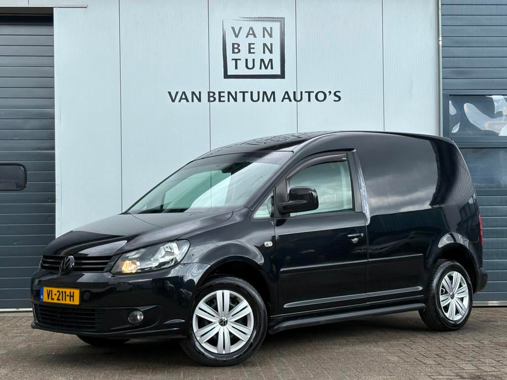 Volkswagen Caddy 1.6TDI 102pk Autom. Navi Airco Cruise, Auto's, Euro 5, Stof, Gebruikt, 4 cilinders