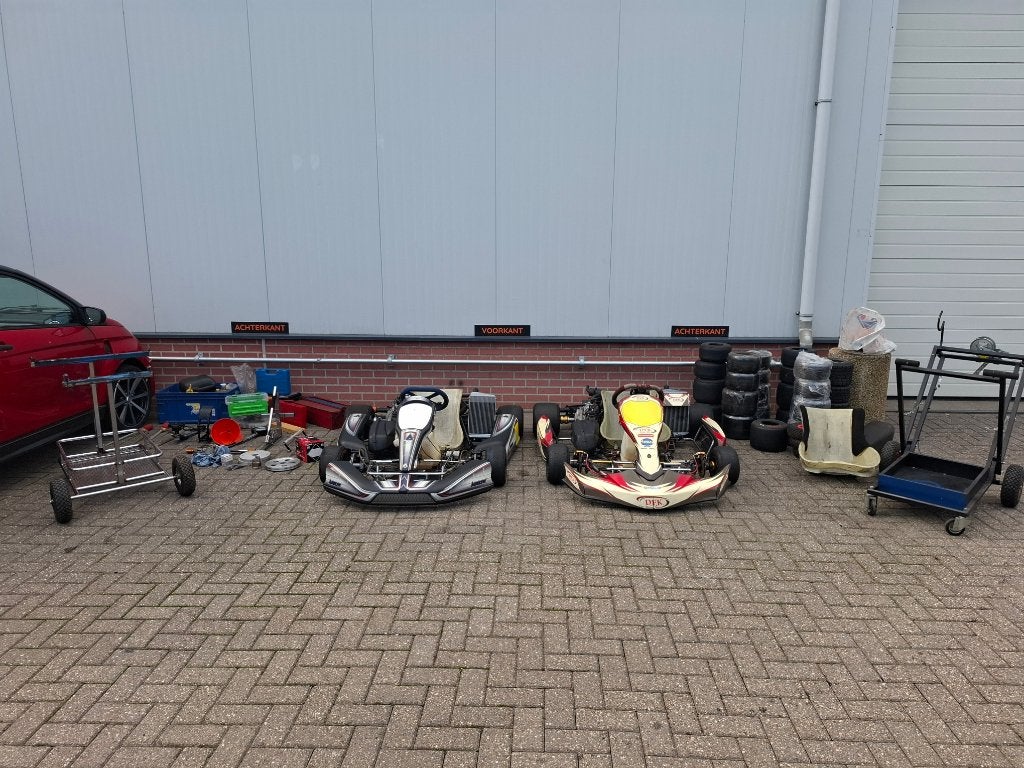 Complete karthobby 2x DD2 kart, transportkar, onderlen, pitk, Ophalen of Verzenden, Gebruikt, Kart