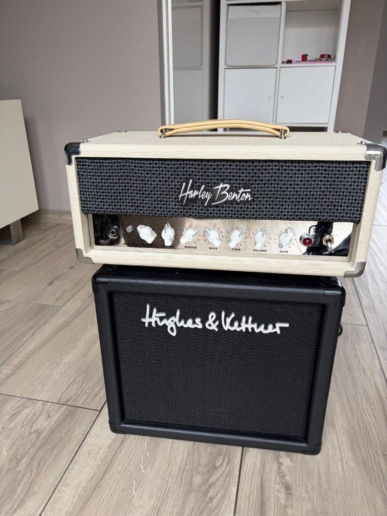 Harley benton Tube 15 head met H&K TM110, Ophalen of Verzenden, Zo goed als nieuw, Gitaar, Minder dan 50 watt