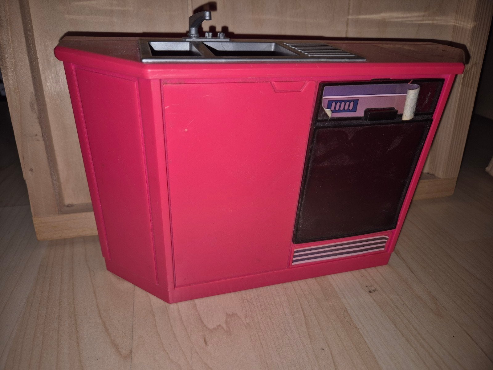 Barbie Keukenunit met gootsteen en vaatwasser, Ophalen of Verzenden, Gebruikt, Barbie