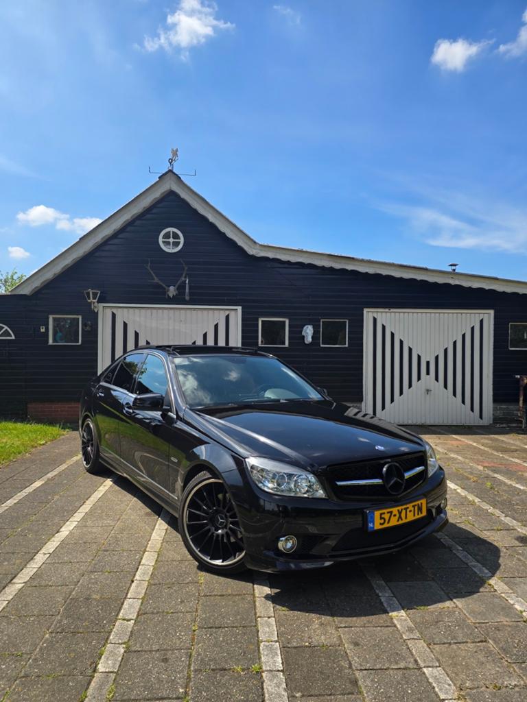 Mercedes-Benz C-Klasse 1.8 C200 Kompressor Sedan AUT, Auto's, Achterwielaandrijving, 1800 kg, Zwart, 4 cilinders