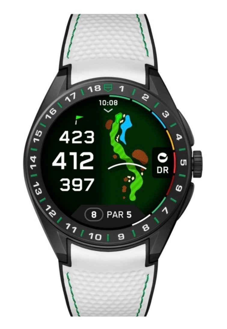 TAG Heuer Connected Calibre E4 Golf Edition Smartwatch, Afstand, Zwart, Nieuw, Ophalen of Verzenden