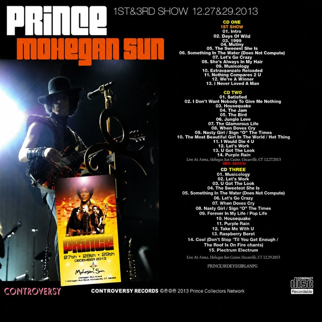 PRINCE - MOHEGAN SUN 3CD (2013), Cd's en Dvd's, Import, Live-album, Nieuw in verpakking, Verzenden