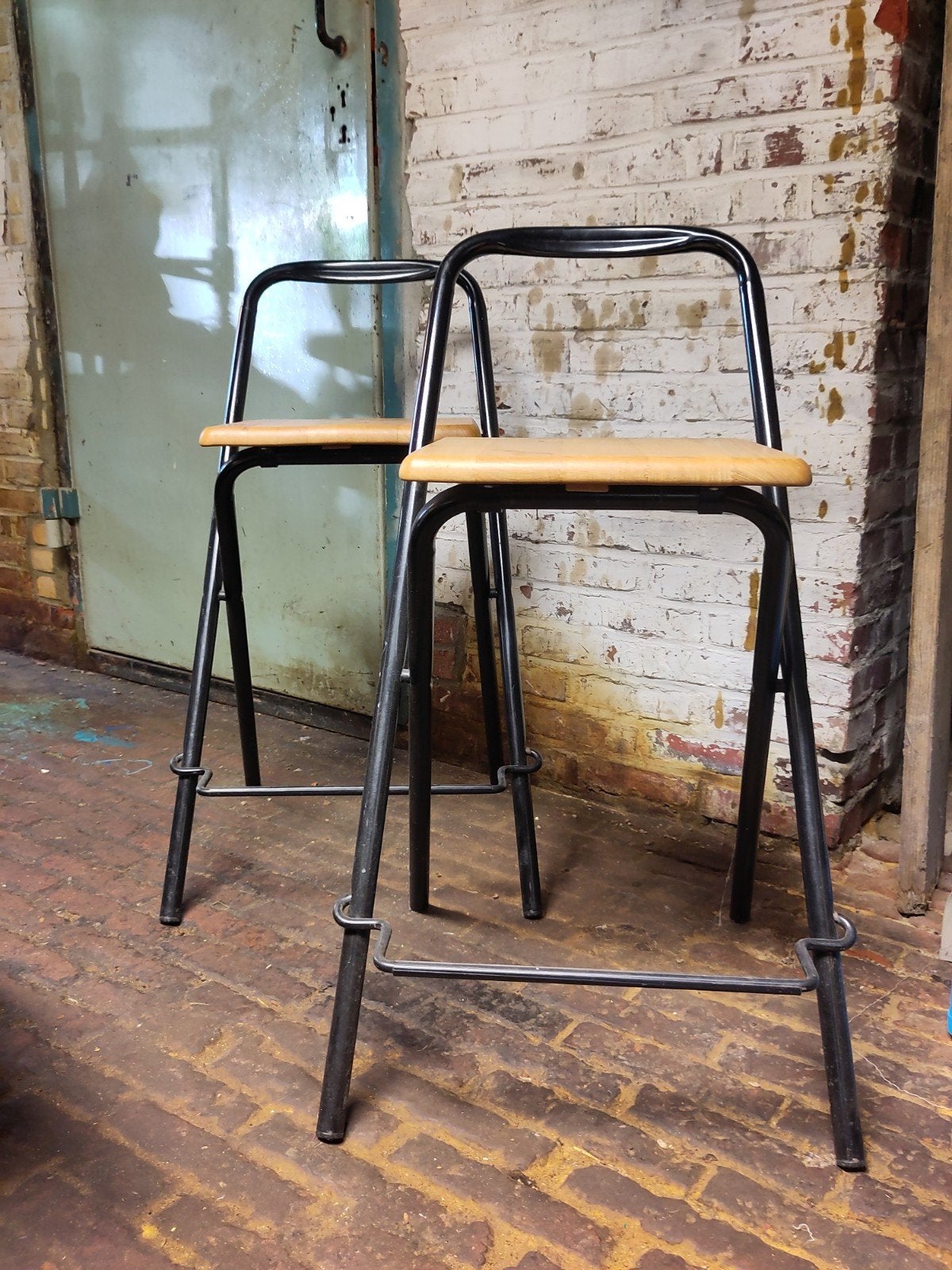 2 stuks opklap krukken, Ophalen, Gebruikt, Met voetsteun, 60 tot 90 cm