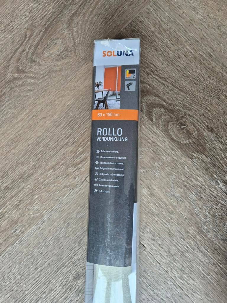 2 Nieuwe Rolgordijnen: 80x190 en 150x190 - crème, Ophalen, Nieuw, 50 tot 100 cm, Crème