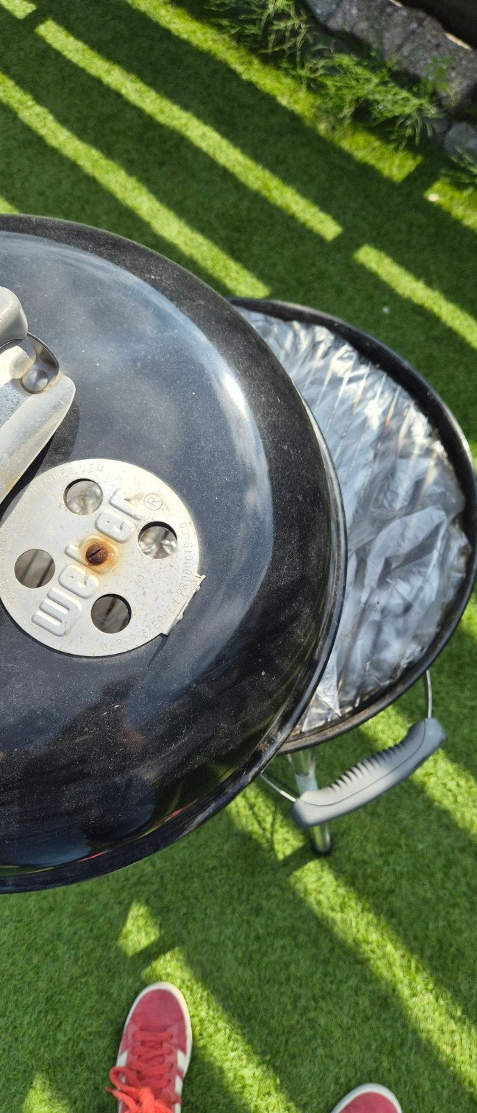 Weber BBQ Compact Kettle 47 cm, Tuin en Terras, Houtskoolbarbecues, Ophalen, Gebruikt, Weber, Met accessoires
