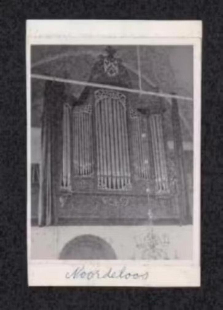 Foto Noordeloos Kerk Interieur Orgel., Foto, Ophalen of Verzenden, Zo goed als nieuw, 1940 tot 1960