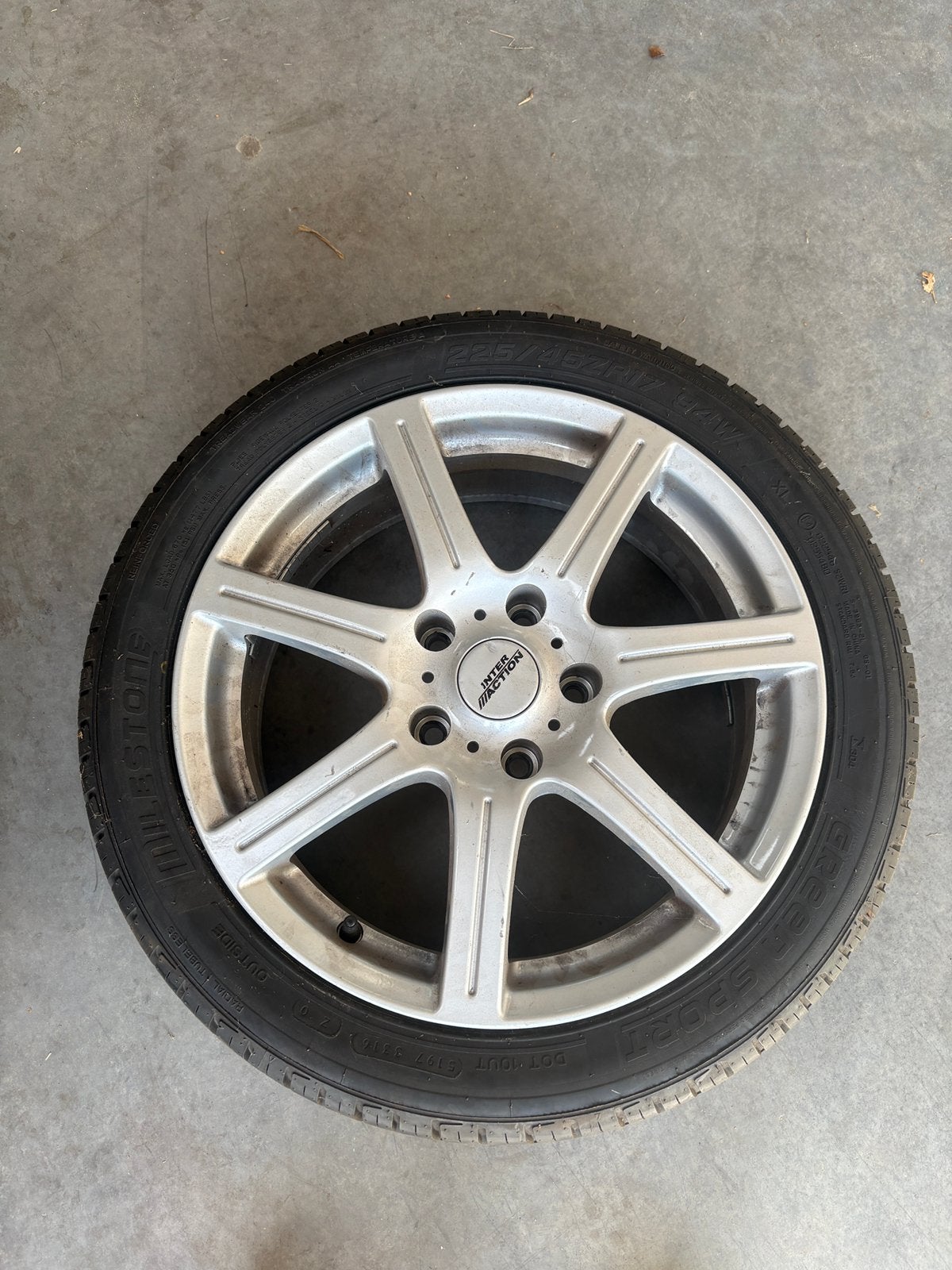 Reservewiel bmw 5x120, band 225/45R17 zgan, Ophalen, Zo goed als nieuw