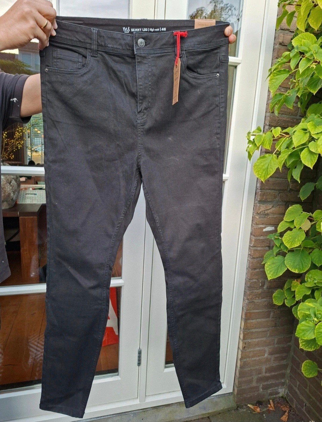 Zwarte skinny jeans MSmode nieuw 46, Zwart, Overige jeansmaten, Nieuw, Ophalen of Verzenden