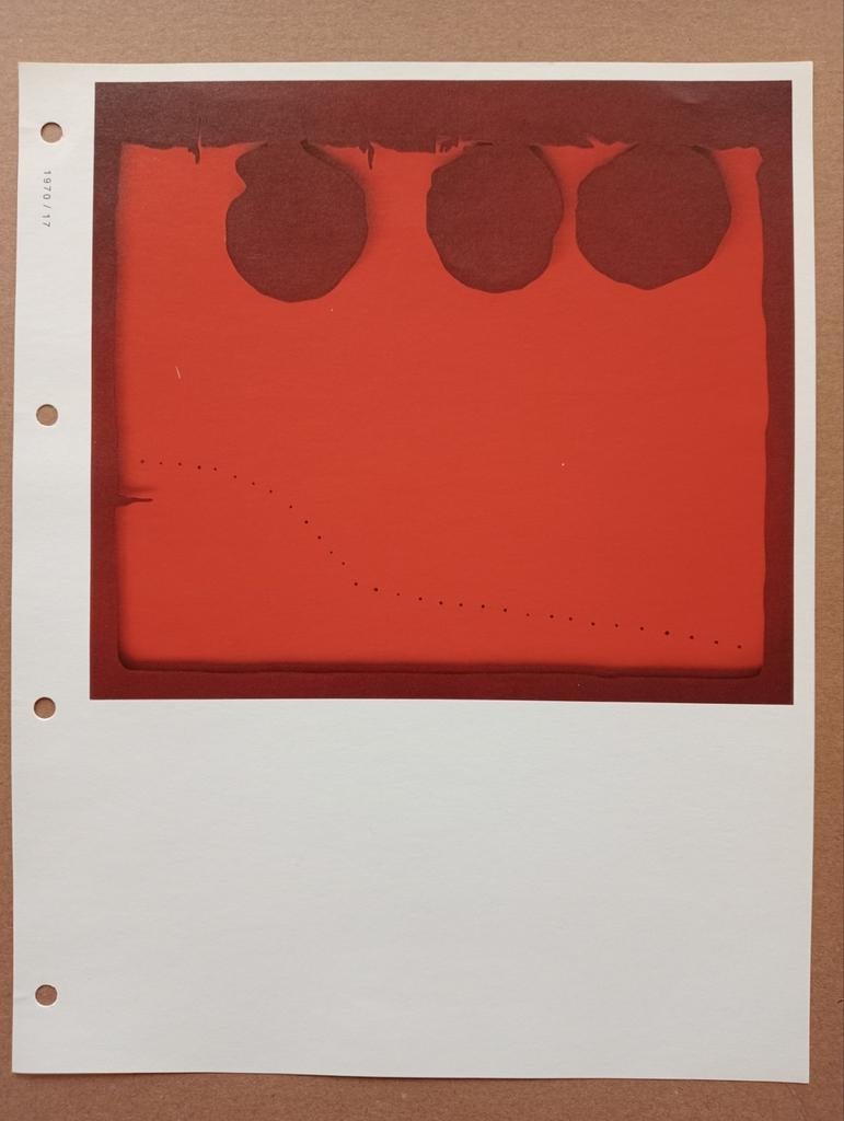 Lucio Fontana Nul Zero offset prent druk jaren 70, Antiek en Kunst, Ophalen of Verzenden