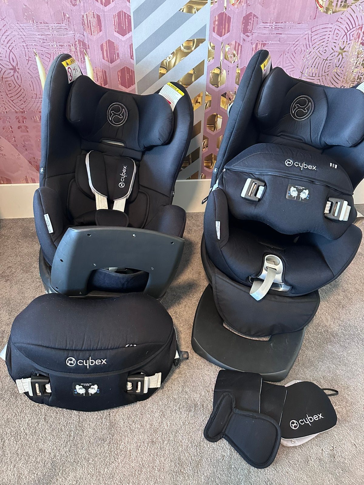 2x Cybex Sirona autostoeltjes, 0 t/m 18 kg, Zo goed als nieuw, Isofix, Slaapstand