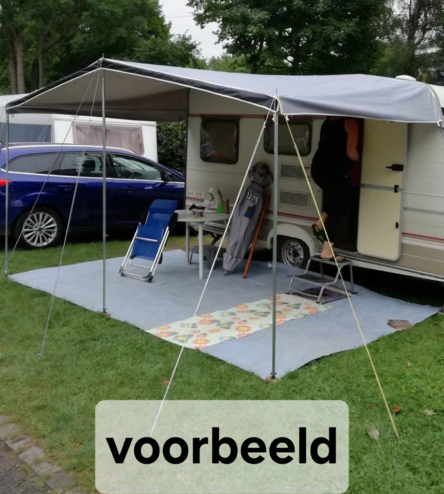 Universele luifel met stokken, Ophalen of Verzenden, Gebruikt