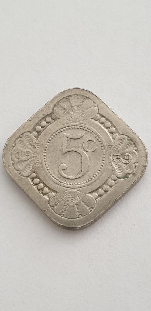 3104 nederland 5 cent 1939, Verzenden, Koningin Wilhelmina, 1 cent