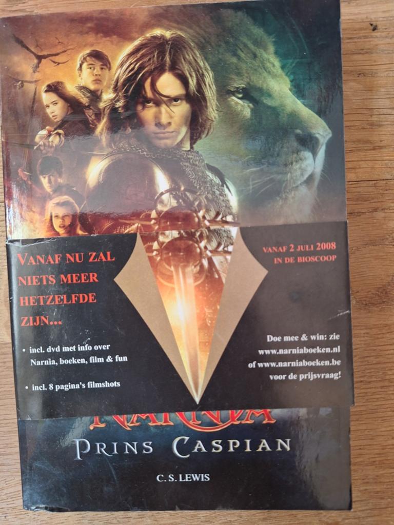 C.s.lewis narnia prins caspian boek + dvd, Ophalen of Verzenden, Zo goed als nieuw