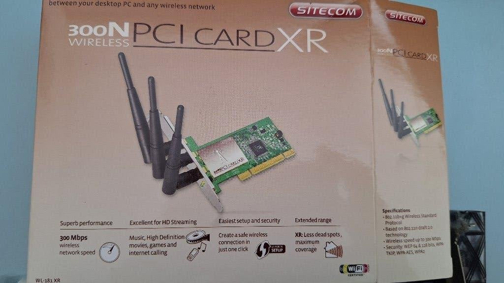 WIFI PCI kaart 300N-XR SITECOM, Ophalen, Gebruikt, Intern, Sitecom