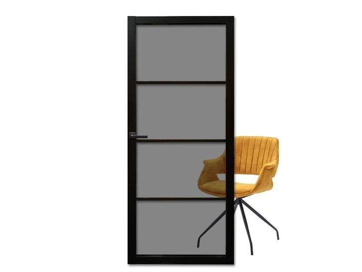 Staal look deuren met rookglas | Getint glas | Op voorraad, Doe-het-zelf en Verbouw, Deuren en Horren, 80 tot 100 cm, 215 cm of meer