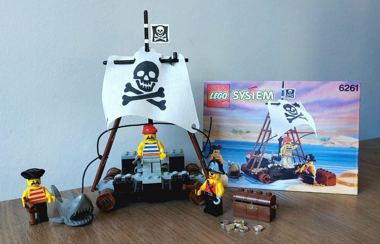LEGO Pirates 6261 Raft Raiders - Vintage set uit 1992, Lego, Zo goed als nieuw, Inclusief minifiguren, Complete set