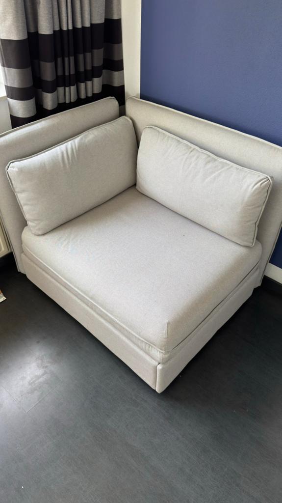 Slaapfauteuil / slaapbank - €30, Ophalen, Gebruikt, Tweepersoons, 75 tot 100 cm