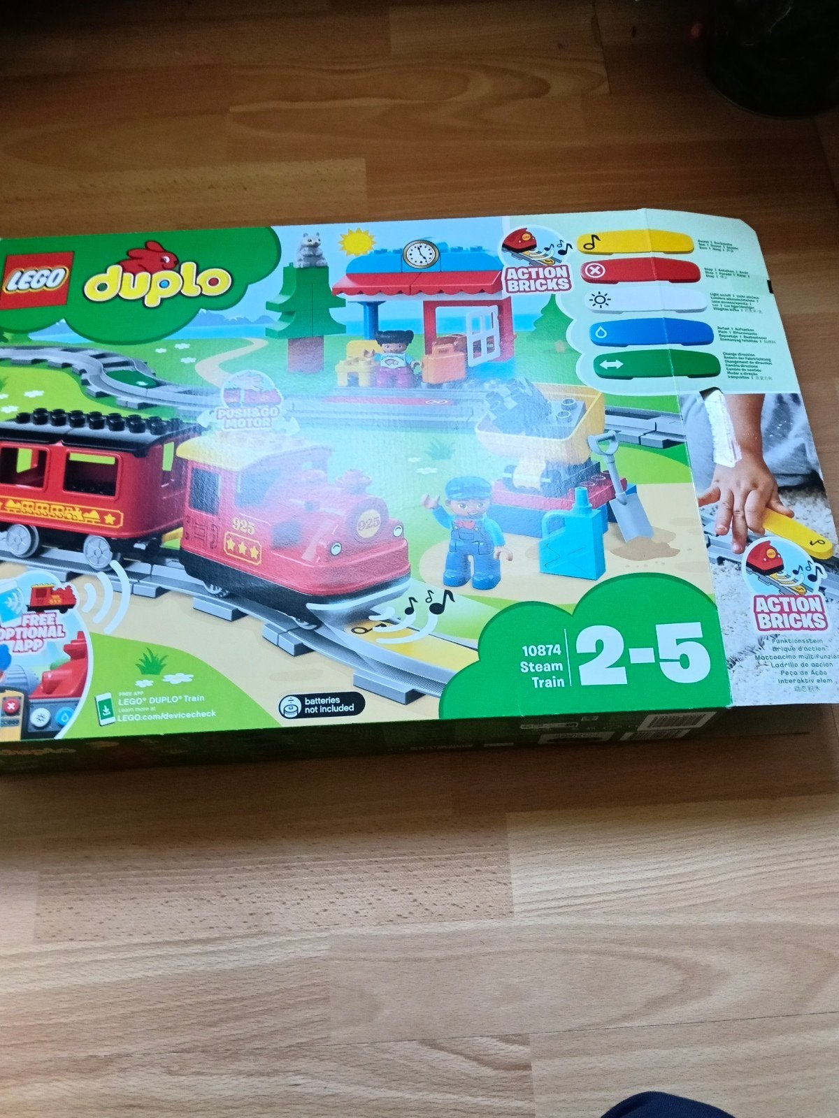 Grote set LEGO Duplo met trein, voertuigen en poppetjes, Ophalen of Verzenden, Gebruikt